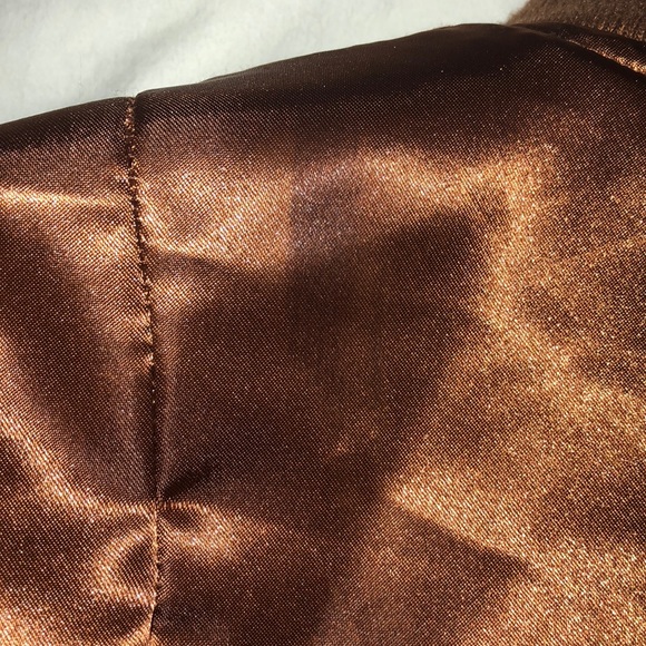 BOGO Rust/ metallic brown bomber jacket F21 - Picture 7 of 7